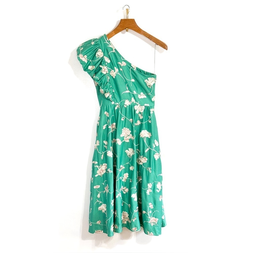 NWT SEA New York Midi Embroidered Floral Julian One-Shoulder Dress - Picture 2 of 7